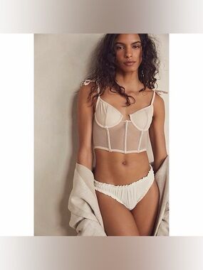 Kat The Label Femme Bustier Almond Beige New Womens Small
